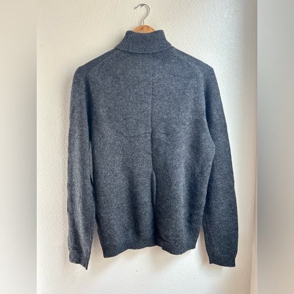 ASOS | Men's Charcoal Rollneck Lambswool Sweater - Picture 6 of 10